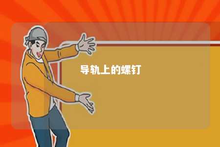 导轨上的螺钉 
